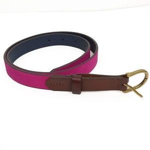 GAP | Fuchsia Leather Belt | XS or 32" - 34" Waist
